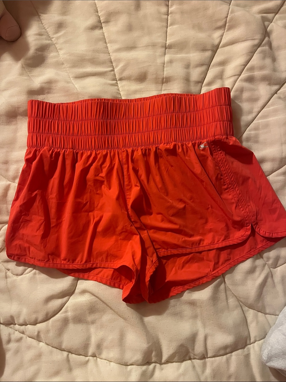 O'Neill Women's Bright Red High-Waist Athletic Shorts
